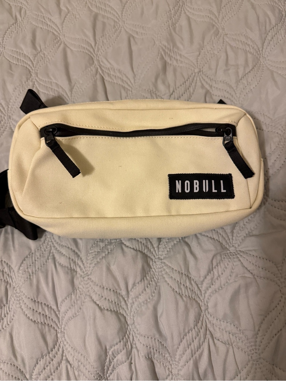 NOBULL Cream Belt Bag Crossbody‎ Sling Fanny Pack Athletic Gym Unisex
